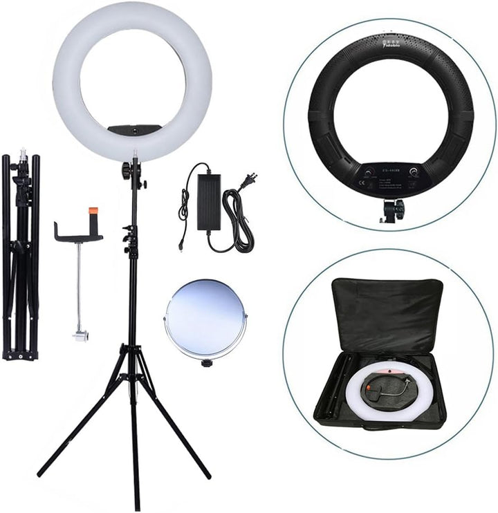 YIDOBLO FS-480II 5500K Bio-Farbkamera Foto / Studio / Telefon / Video 18 '' 480 LED Ringlicht LED La