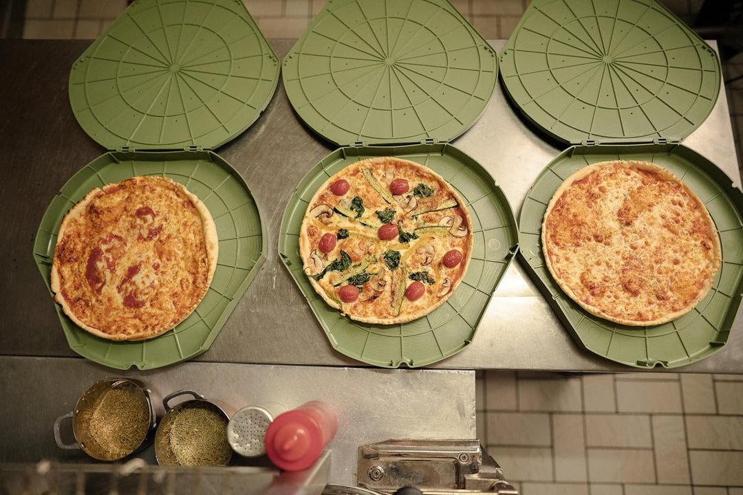 reMAIN MAINbox - 5 St. Mehrweg Pizzakarton aus Recyclingmaterial - nachhaltige Take Away Box - Priva