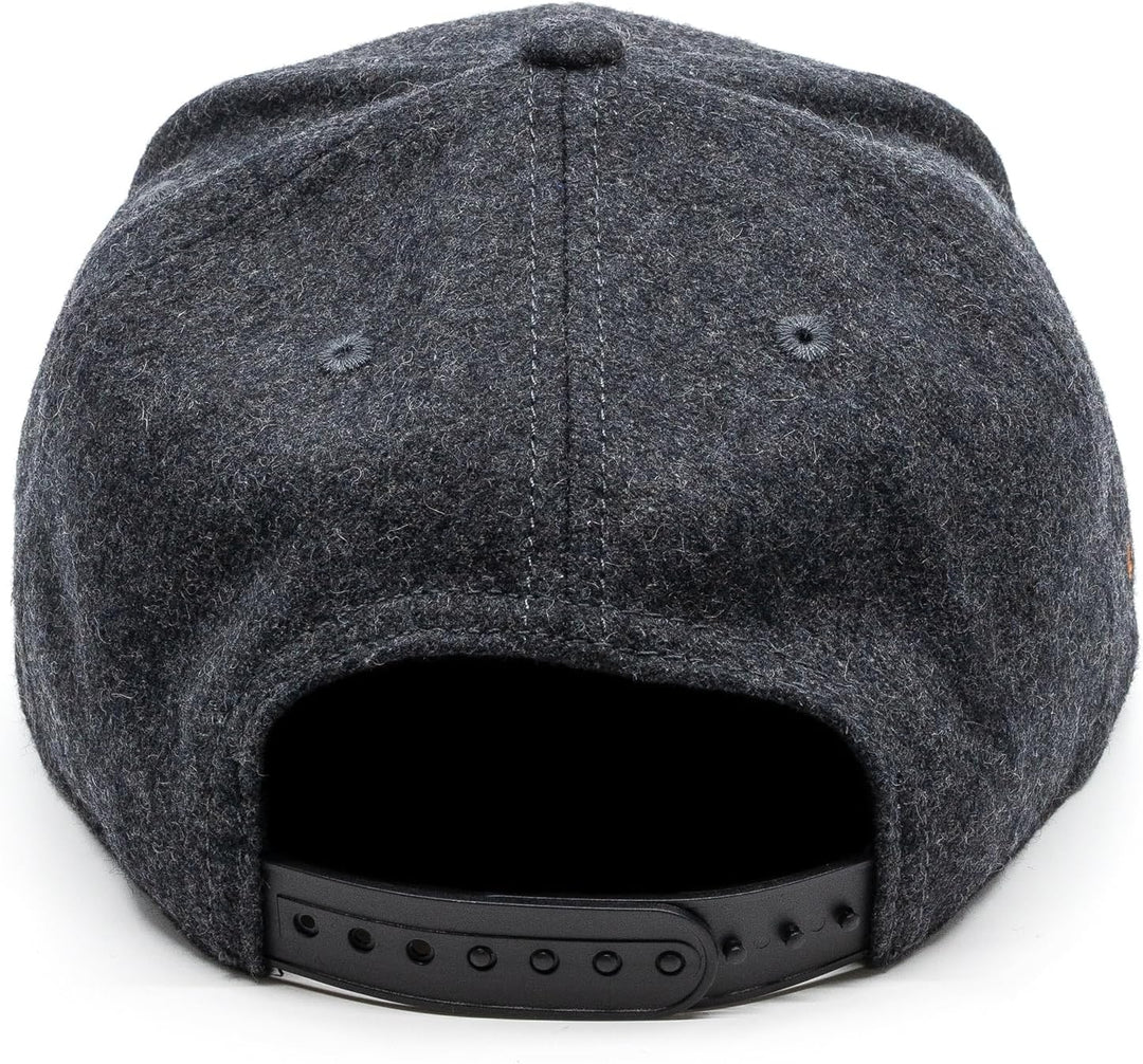 Du Hirsch Bayerisches Snapback Cap Eisvogel Gin Dunkelgrau Filz One Size