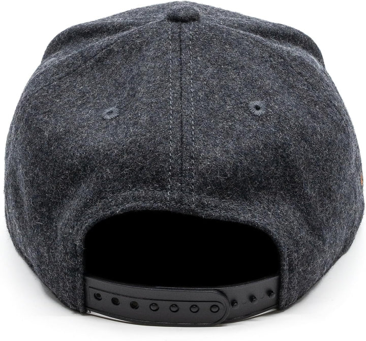 Du Hirsch Bayerisches Snapback Cap Eisvogel Gin Dunkelgrau Filz One Size