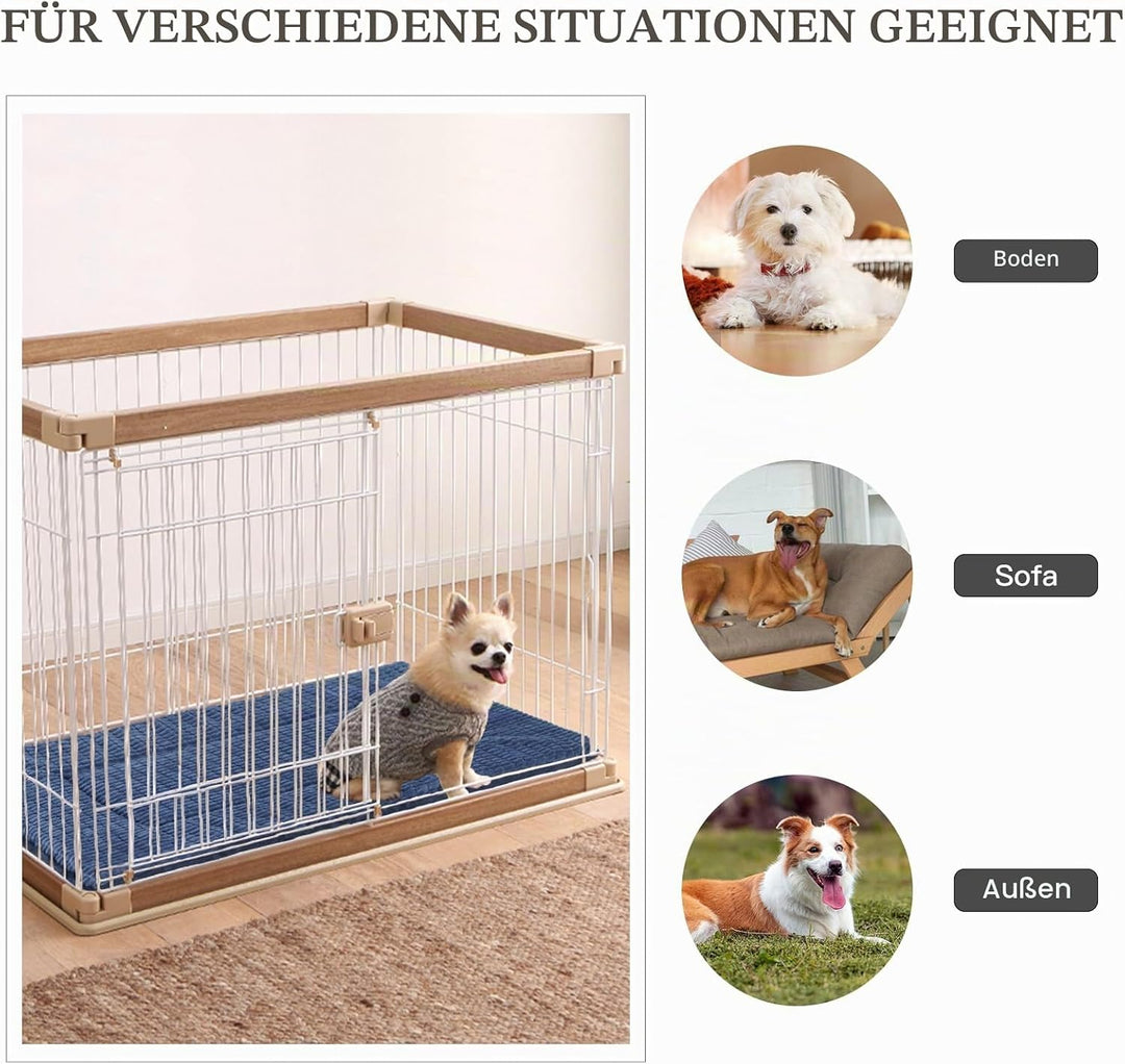 BVAGSS Orthopädisches Hundebett, Waschbar Hundekissen flauschig Hundematte, Umkehrbar Weiche und War