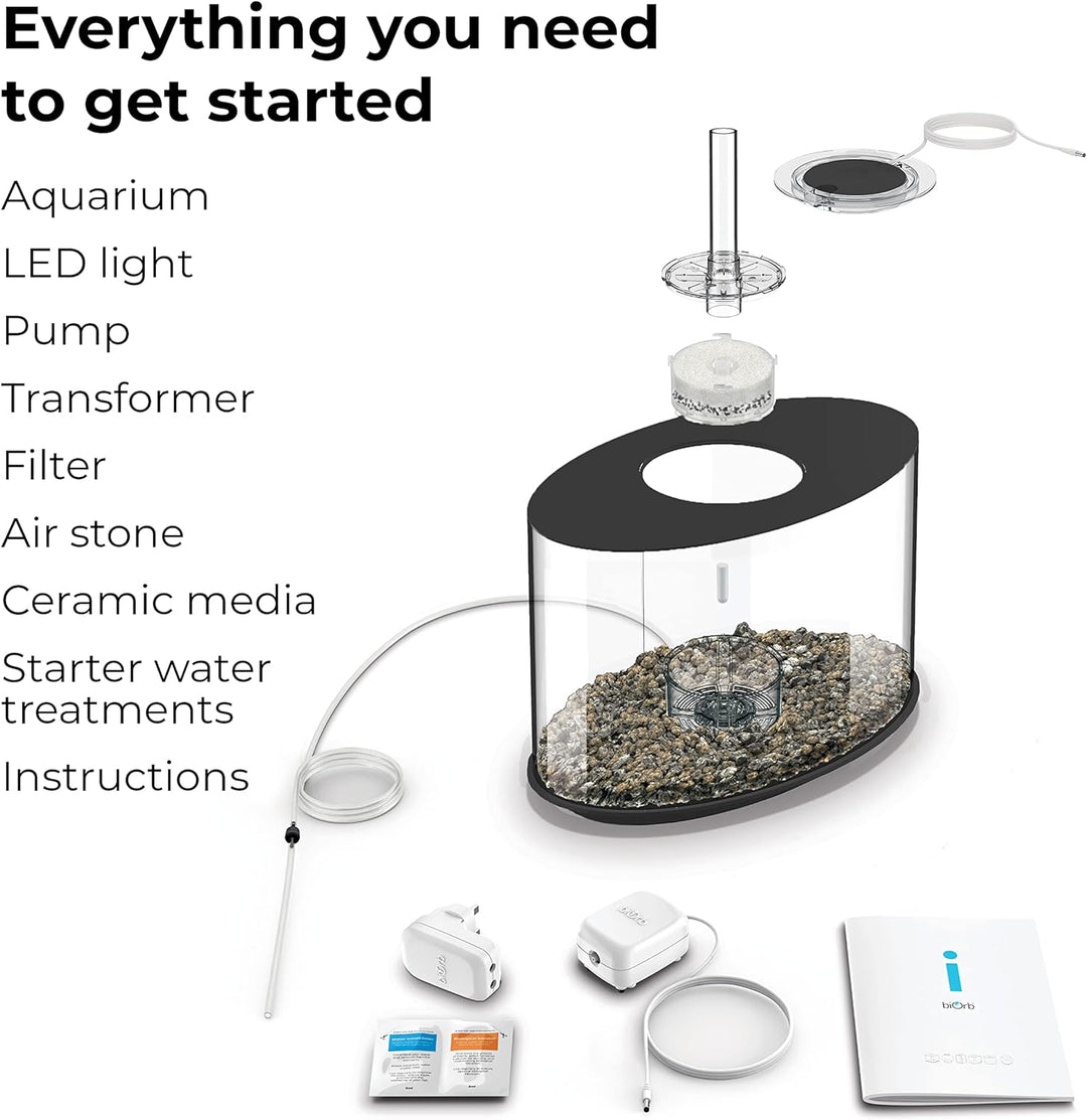 biOrb LOOP 15 LED Aquarium, 15 Liter - Aquarien Komplett-Set mit patentiertem Filter-System, Acryl-B