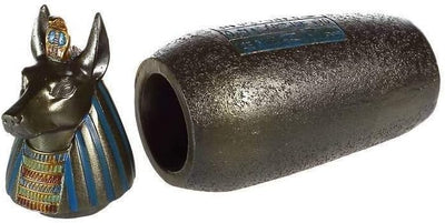 Lachineuse - 4 Ägyptische Canope-Vasen – Dekorative Vasen 21 cm – Dekorationsgegenstände Ägypten Ant