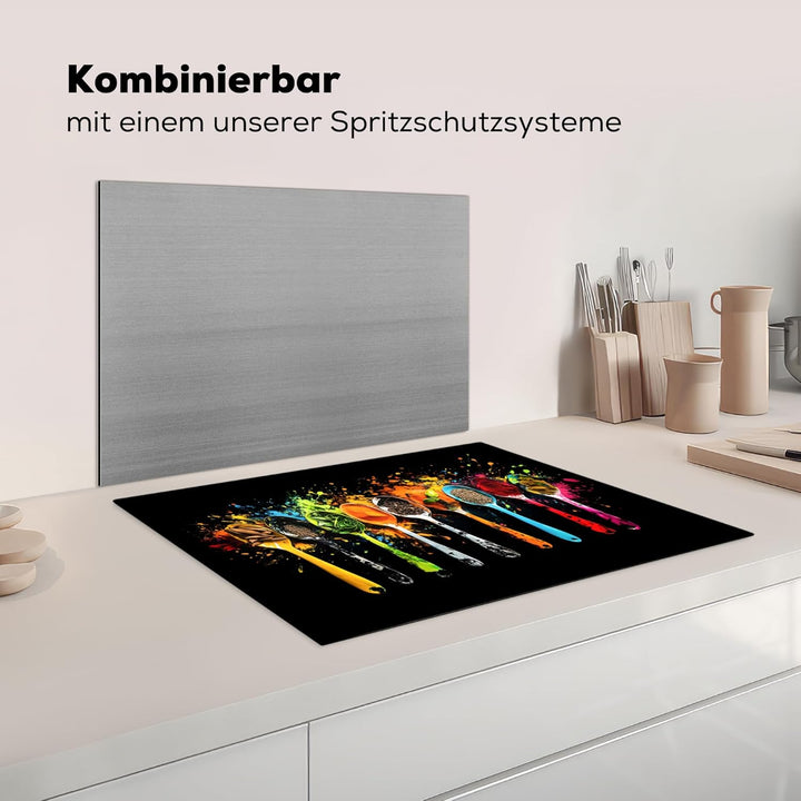 Herdabdeckplatte 70x52 cm Einteilig Herdabdeckung Abdeckplatte für Ceranfeld Abdeckung Induktionskoc