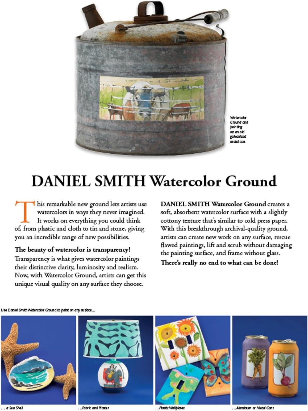 Daniel Smith 1 Pint Watercolour Ground, Jar