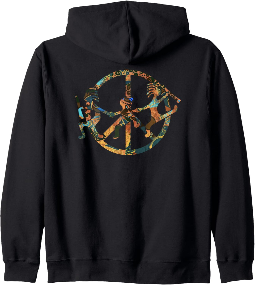 Kokopelli Family in Peace - Sign Design 1 - Fan Fun Kapuzenjacke