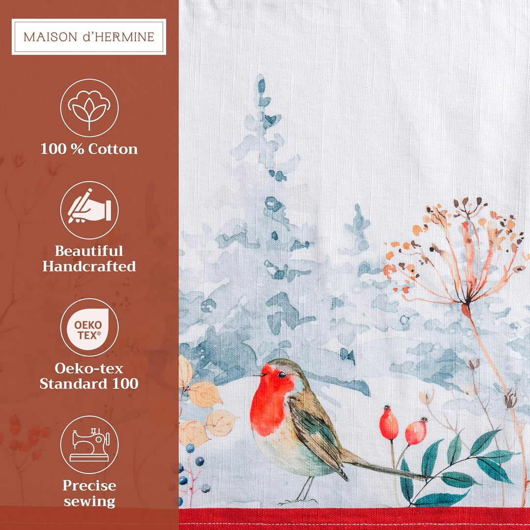 Maison d' Hermine Tischsets, 100% Baumwolle Set mit 4, 33cm x 48cm Tischset für Abendessen, dekorati