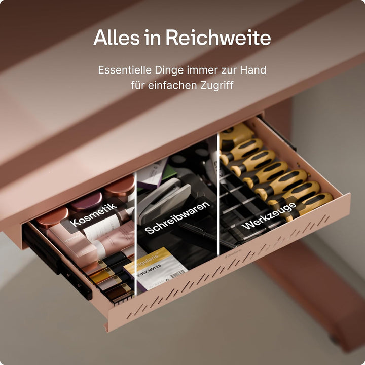 Desktronic Schreibtisch-Organizer, Untertisch-Aufbewahrungsbox, Schreibtisch für Büro Schule Homeoff