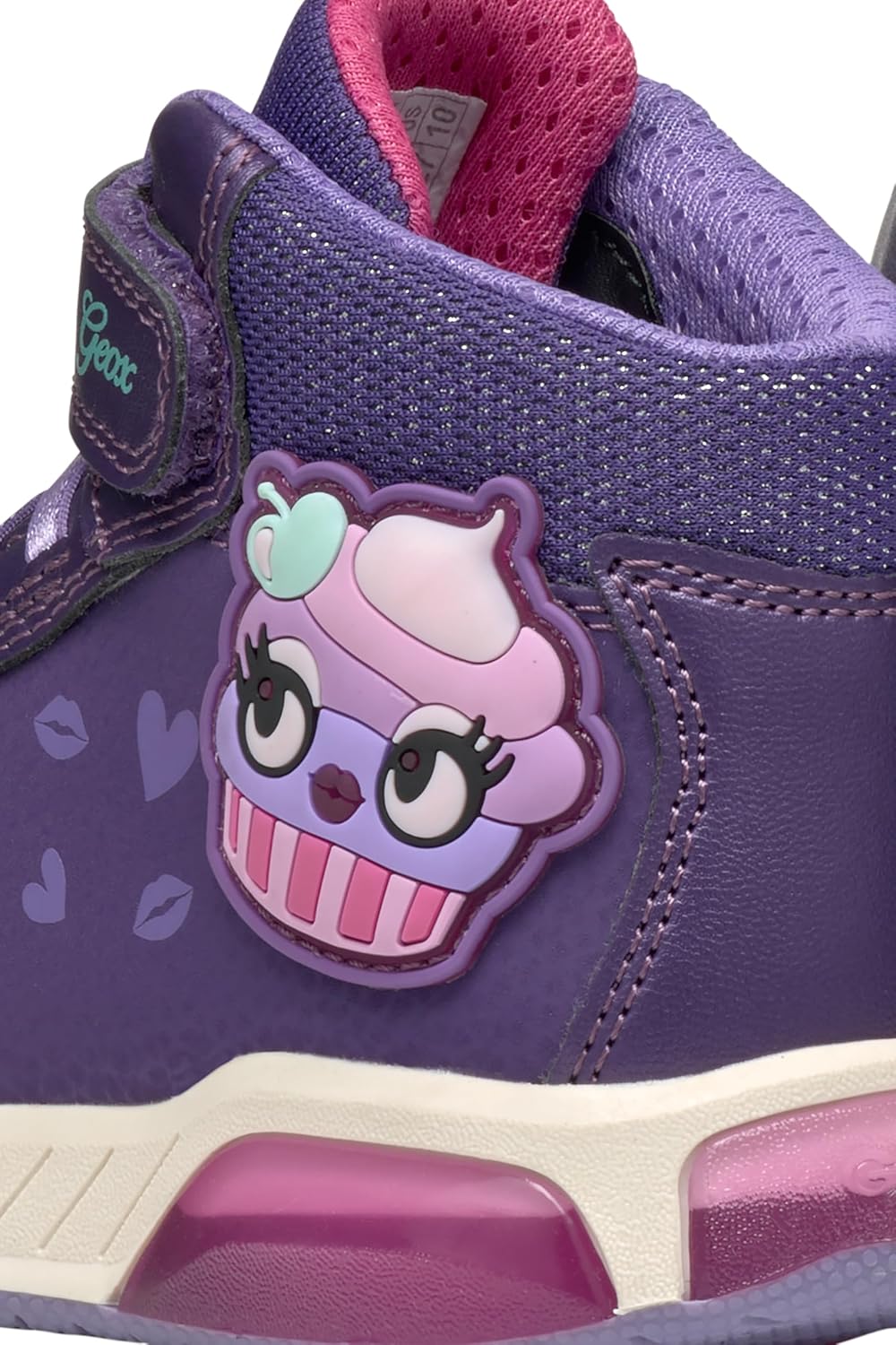 Geox Mädchen J Inek Girl CSneakers 30 EU Violet Fuchsia, 30 EU Violet Fuchsia