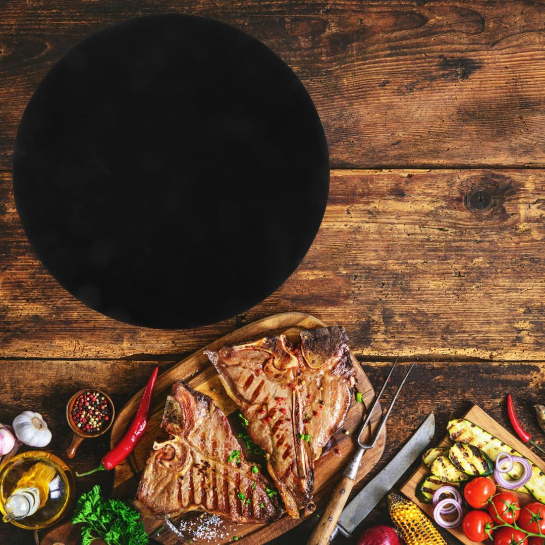 BESTonZON 2 St¨¹cke Rund BBQ Grillmatte, Antihaft Grillmatten Backmatte f¨¹r Holzkohle & Backen,Wied