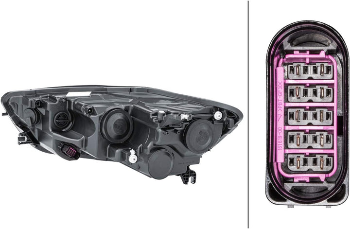 HELLA 1EJ 011 149-021 FF/Halogen-Hauptscheinwerfer - rechts - für u.a. Audi A6 Avant (4G5, 4Gd, C7)