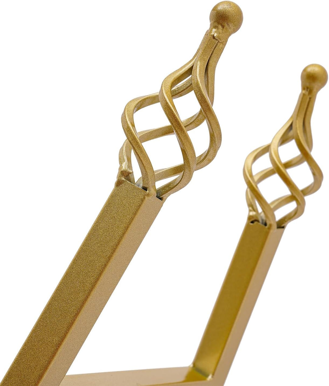 2 Stück Portable Staffelei Ständer, Bodenverstellbares Metall Gold Staffelei Stand, Verstellbares St