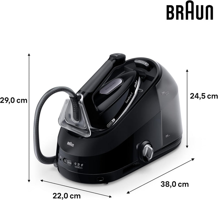Braun Dampfbügeleisen CareStyle 5 IS5249BK mit FreeGlide 3D, 150 g/min Dampfleistung, schnelle Aufhe