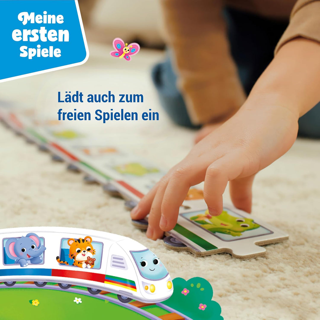 Ravensburger 12010010 Mein Eisenbahn-Spiel – Meine ersten Spiele: Kinderspiele zum Farben Lernen, Sp