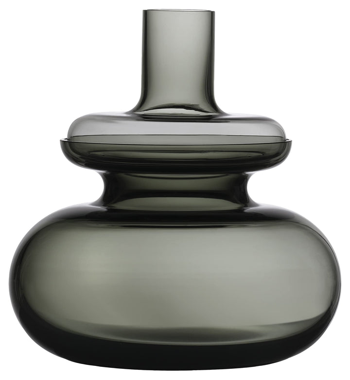 Zone Denmark Inu Vase, Durchm. 23 cm, Höhe 25 cm, Smoked Grey 25 cm Smoked Grey, 25 cm Smoked Grey