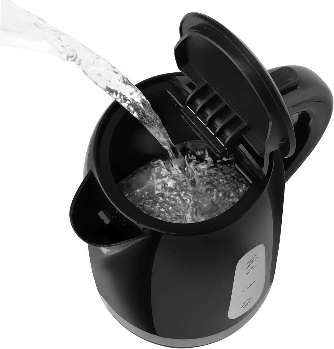 SENCOR SWK 1749BK Wasserkocher, 2200 Watt, Volumen 1,7 L, Schwarz, Schwarz