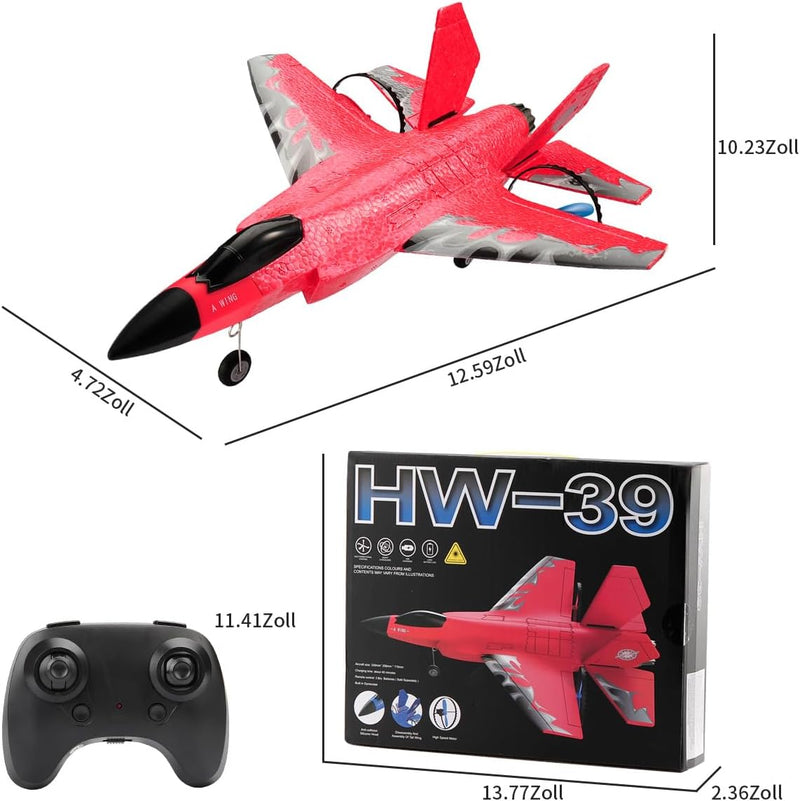 RC Flugzeug,2.4Ghz 2 Kanal F-35 Ferngesteuertes Flugzeug Kämpfer Flugzeug Spielzeug Modell mit Xpilo