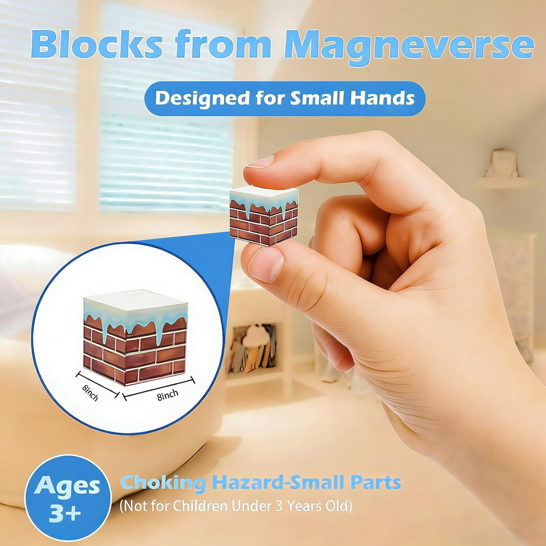 Magnetic Blocks Set,Magnetische Bausteine, magnet bausteine kinder Lernspielzeug zur Förderung von K
