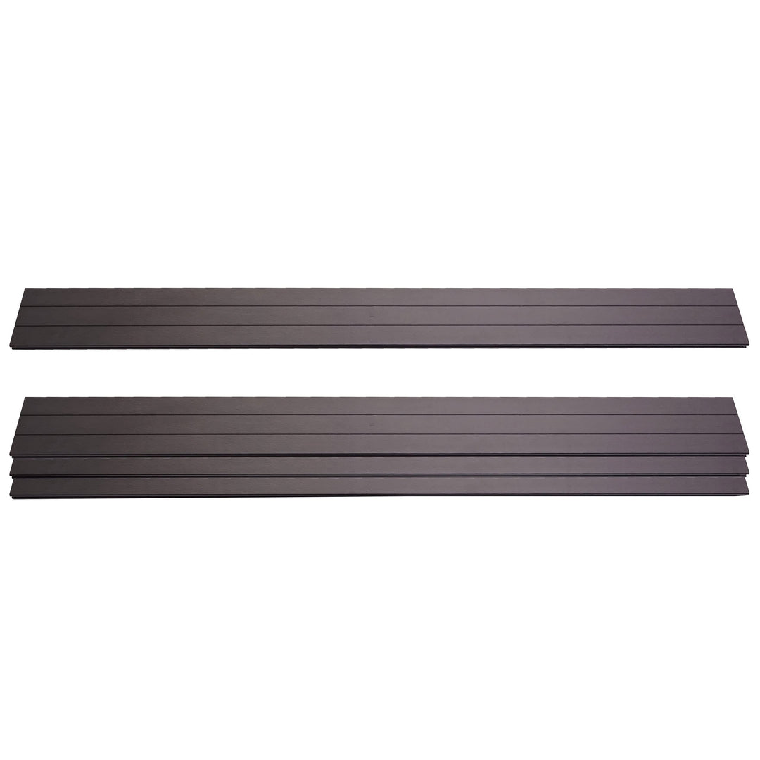 Mendler 4er Set Latten für WPC-Sichtschutz Sarthe-AM, Bretter Windschutz, ca. 1qm - 180cm, anthrazit