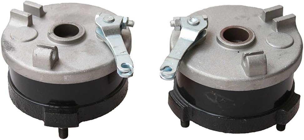 GOOFIT Links & Recht Bremsbacken Trommelbremse Baugruppe mit Sprengringen und Feder Ersatz für 50cc