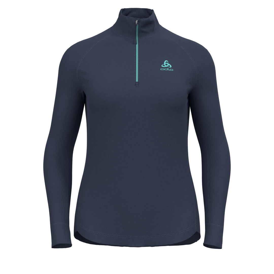 Odlo Damen Berra_542491 Mid Layer mit Reissverschluss (1er Pack) XS Dark Sapphire, XS Dark Sapphire