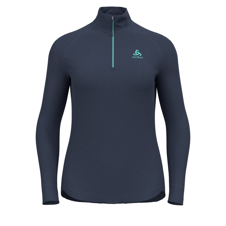 Odlo Damen Berra_542491 Mid Layer mit Reissverschluss (1er Pack) XS Dark Sapphire, XS Dark Sapphire