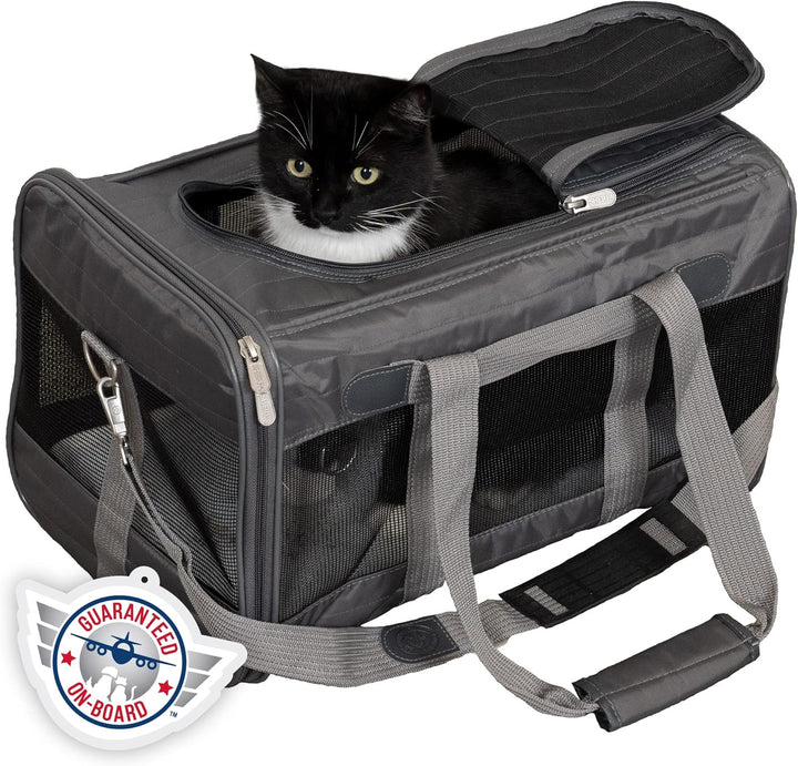 Sherpa Travel Transportbox für Haustiere, von Fluggesellschaften zugelassen, Large, anthrazit Large