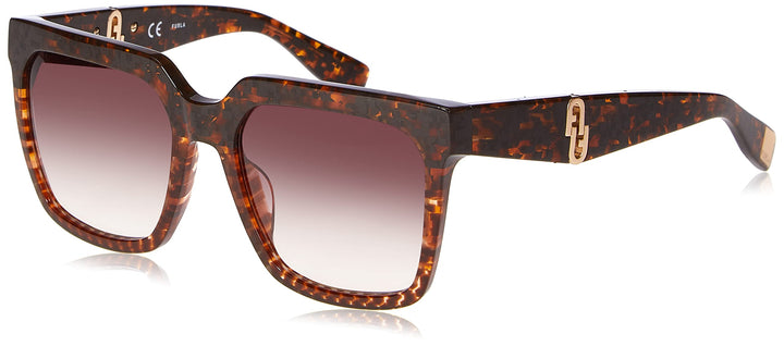 Furla Unisex Sunglasses 55 Brown, 55 Brown