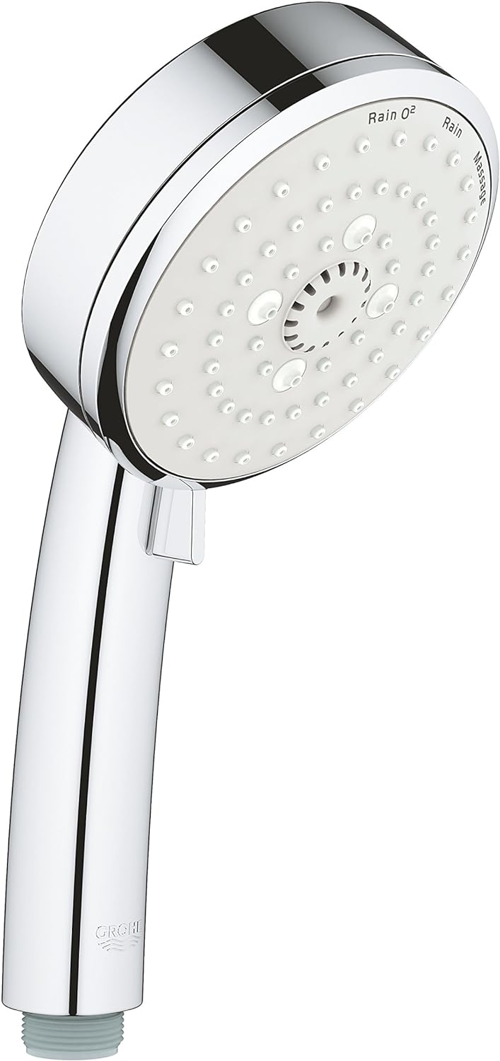 GROHE Tempesta Cosmopolitan - 100 Handbrause (3 Strahlarten, Antikalk-System, langlebige Oberfläche)