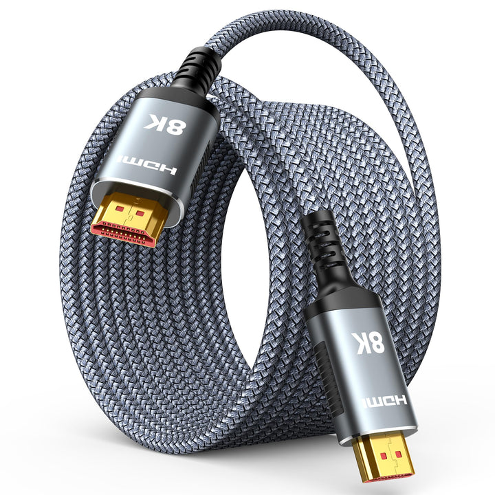 Highwings HDMI Kabel 8K 10M, HDMI 2.1 Kabel 48Gbps Ultra Highspeed 8K@60Hz 4K@120Hz 7680P HDR10 eARC