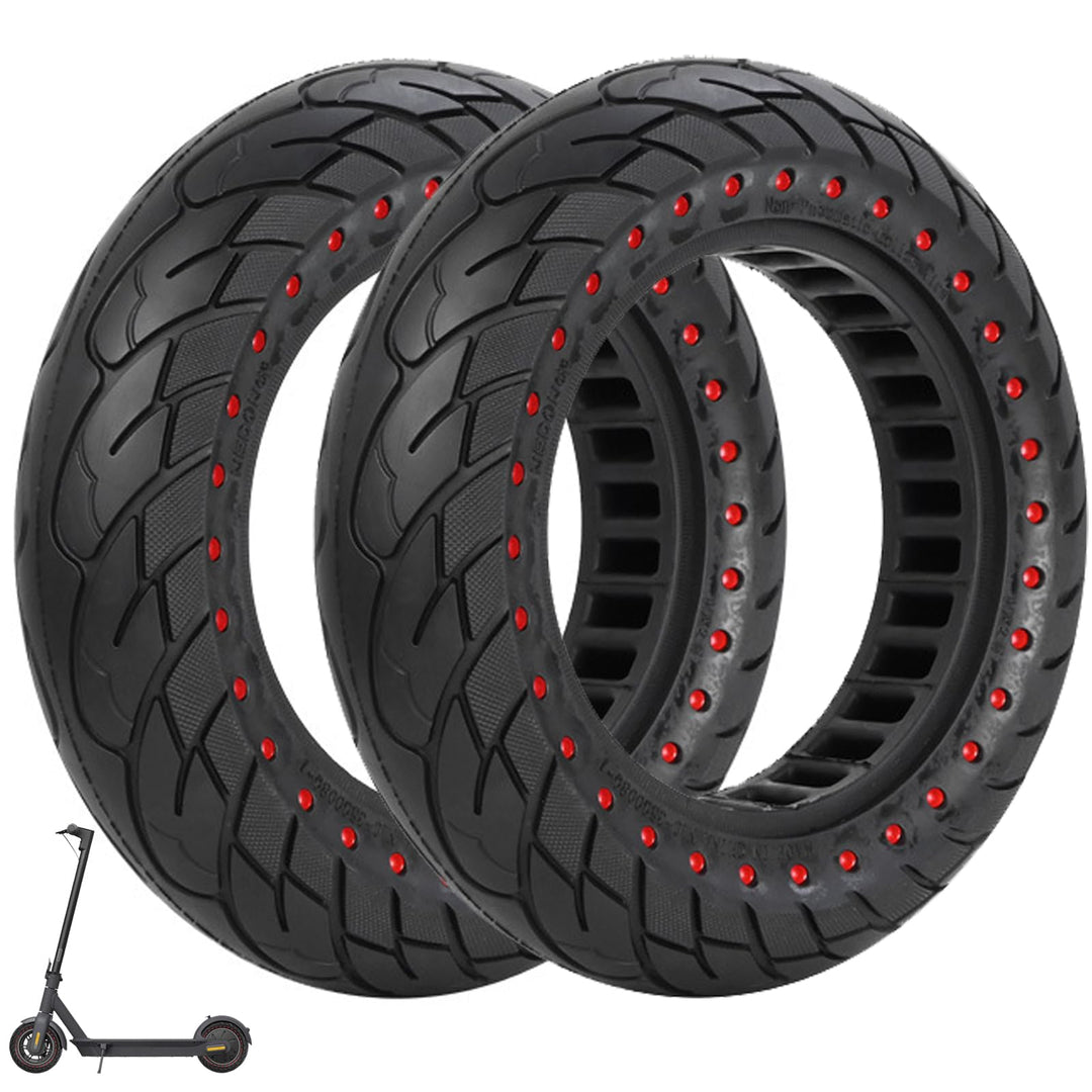VOLOHAS 60/70-6,5 Vollgummireifen 10 * 2,5 Solide Reifen für Segway Ninebot Max G30 / G30E / G30LP E