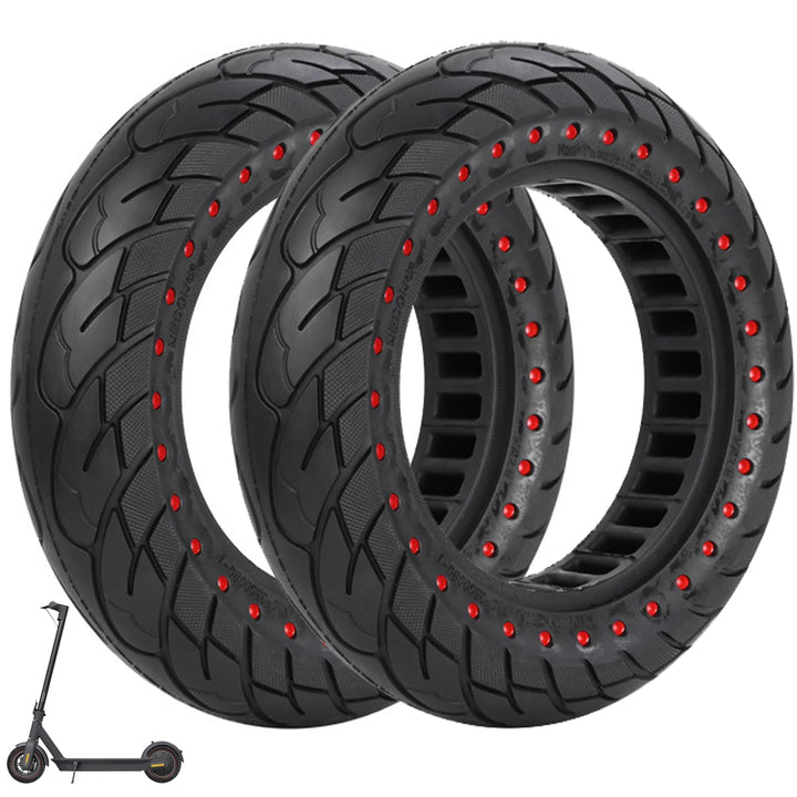 VOLOHAS 60/70-6,5 Vollgummireifen 10 * 2,5 Solide Reifen für Segway Ninebot Max G30 / G30E / G30LP E