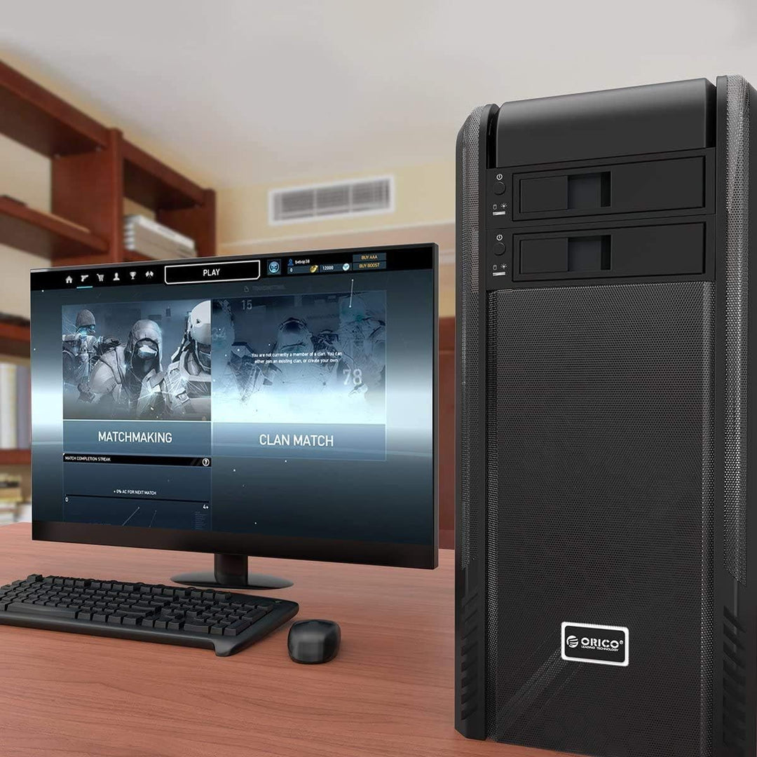 ORICO Wechselrahmen / SATA Mobile Rack | SATA I/II/III HDD Fesplattenrahmen im 5,25" Laufwerksschach