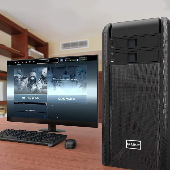 ORICO Wechselrahmen / SATA Mobile Rack | SATA I/II/III HDD Fesplattenrahmen im 5,25" Laufwerksschach