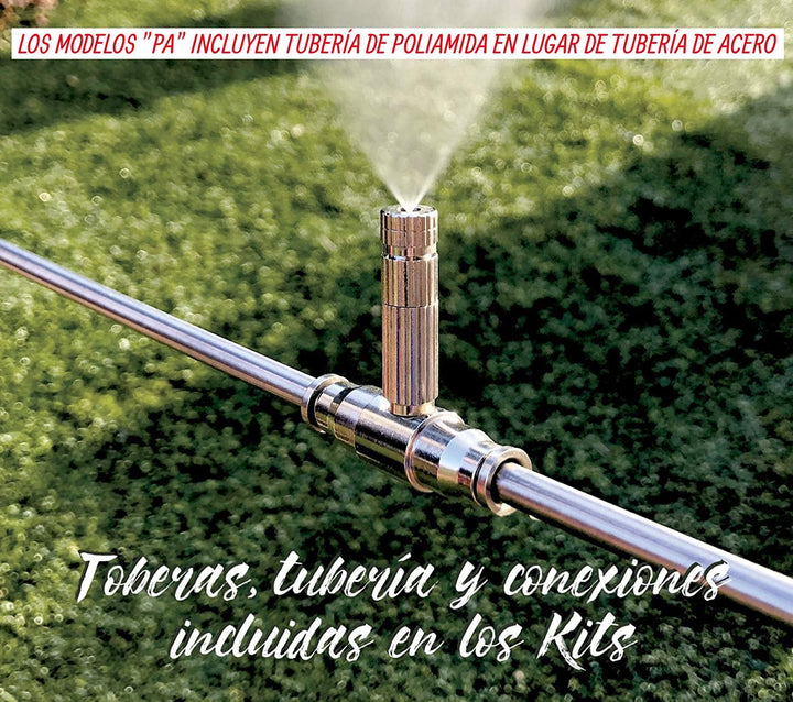 SUPERFOG Sprühnebel-Set mit 30 Kühlpunkten, Kühlung durch Sprühwasser, erfrischender Dunst für Terra
