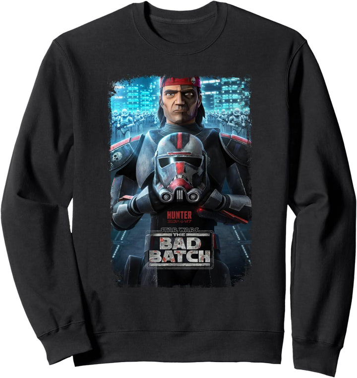 Star Wars The Bad Batch Hunter Character Poster Sweatshirt