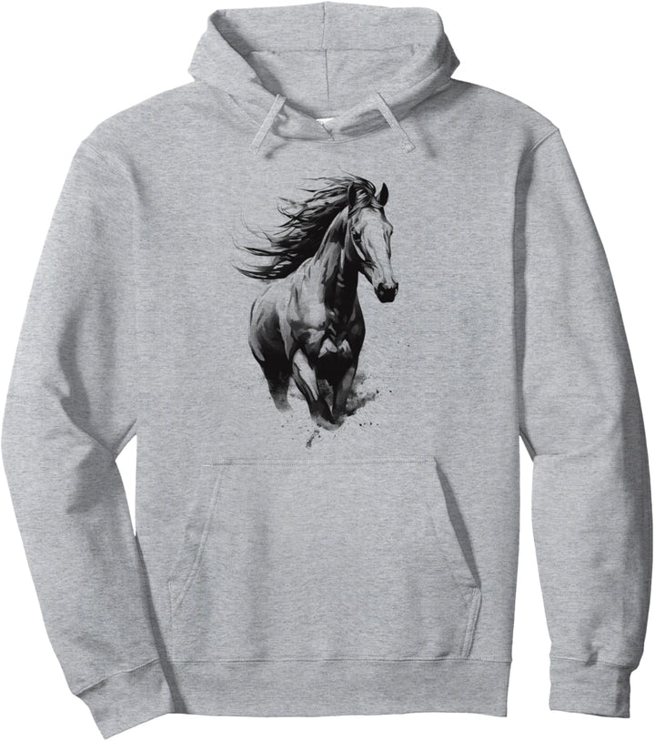 Pferdemotiv Pferd Reiten Pferdemädchen Reitsport Reiterin Pullover Hoodie