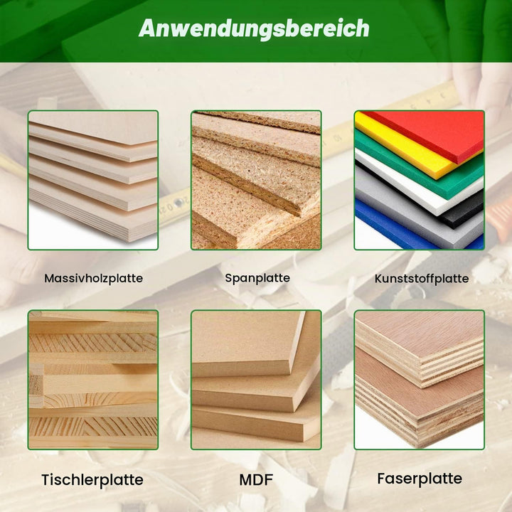 6 Stück Abrundfräser 8mm Schaft, Fräser für Oberfräse 8mm Schaft, Radiusfräser Set mit Kugellager, F