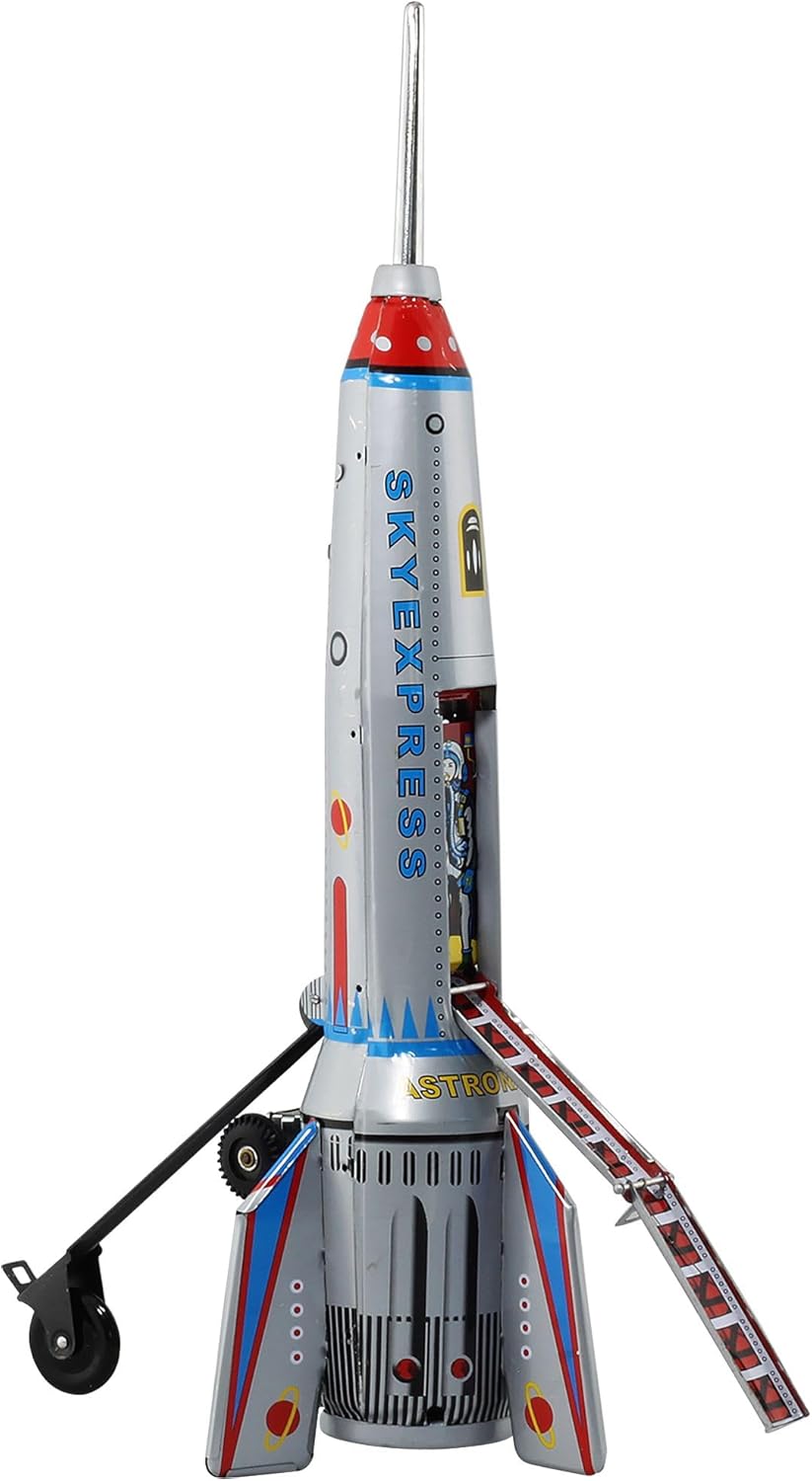 Superfreak Rakete - Skyexpress - Blechroboter - Retro Blechspielzeug Modell 05, Modell 05
