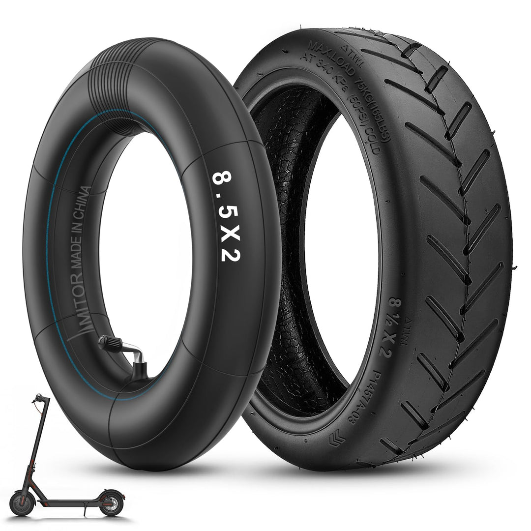 E Scooter Reifen 8 1/2 x2 Schlauch für Xiaomi Pro 2/Pro/M365/1S/Mi 3, 50/75-6.1 Reifen und Schlauch