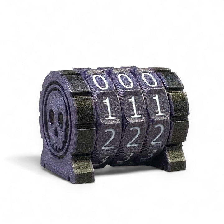 Life Counter Health Tracker für Brettspiele, TTRPGs und Kartenspiele mit Totenkopf-Symbol, kompatibe