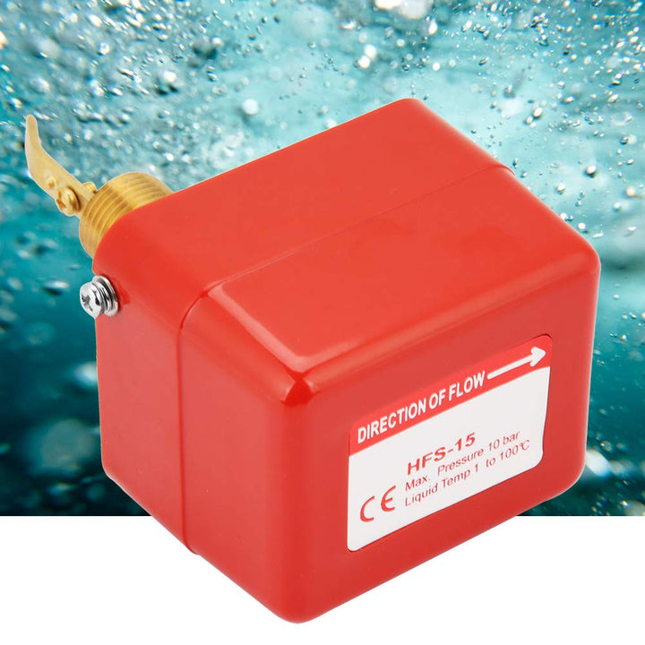 Wasserpaddel Durchflussschalter 1/2 Wasser/Durchflusssensor Edelstahl Flüssigkeitsdurchfluss-Schalte