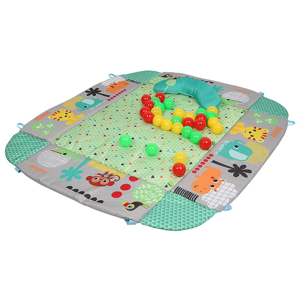 5-in-1 Erlebnisdecke & Bällebad mit Bällen - Totally Tropical, Spieldecke mit Spielbogen, 20+ Minute