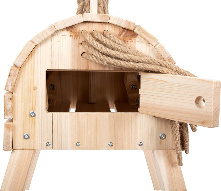 small foot Holzpferd kompakt, Reitpferd mit Halfter für Kinder, für Drinnen und Draussen geeignet, a