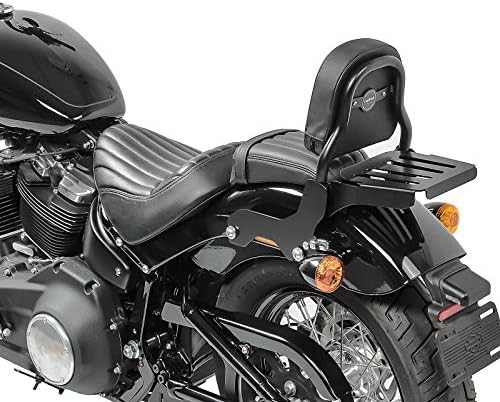 Sissy Bar mit Gepäckträger für Harley Softail Slim 18-22 schwarz CSS