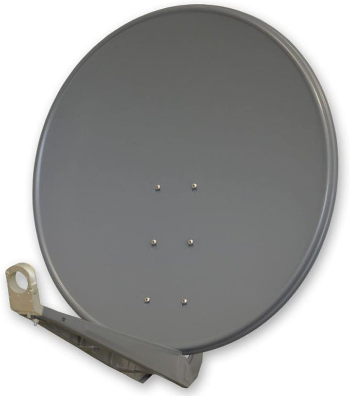 Premium X DELUXE100 Satellitenantenne 100 cm Aluminium in Anthrazit Offset Antenne HDTV 3D 4K Deluxe