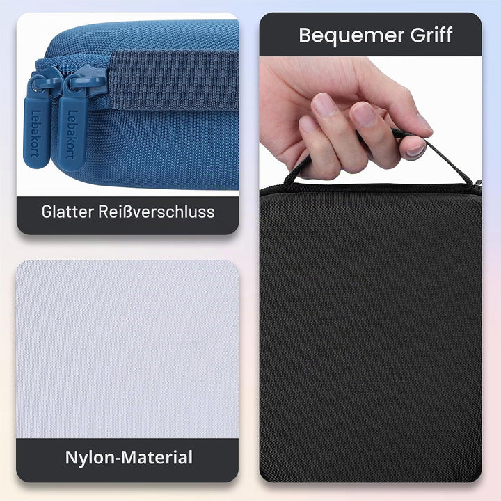 Hart Reise Schutz Hülle Etui Tasche für Soundcore by Anker Q20i Q20 Q20+ Q30 Q35 Q40 Q45 Hybrid Acti