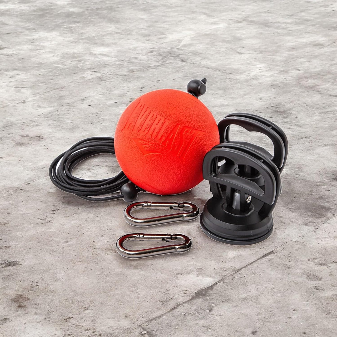 Everlast Powerlock Double End Reflex Ball, Mittelgrosser Reflexsack, Höhen- & Spannungseinstellung,