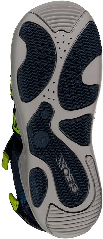 Geox Jungen Jr Kyle A Geschlossene Sandalen 28 EU Navy Lime, 28 EU Navy Lime