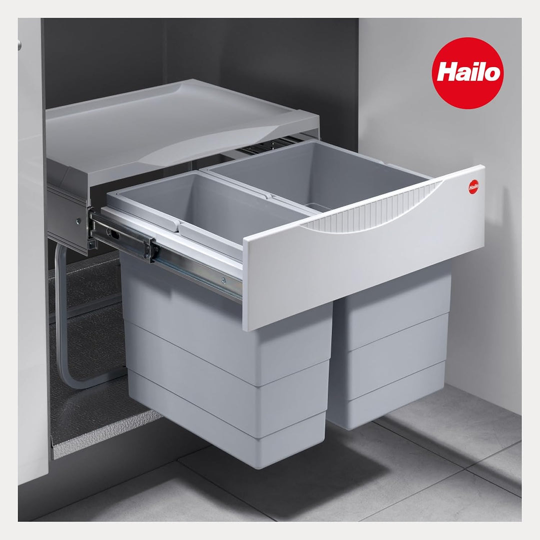 Hailo TR Swing 3644701 Rubbish Bin 50.2/30 for Cabinets from 500 mm with Hinged Door,